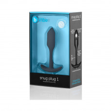 b-Vibe Snug Plug 1 Weighted Silicone Anal Plug Black b-Vibe Snug Plug 1 Weighted Silicone Anal Plug Black