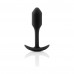 b-Vibe Snug Plug 1 Weighted Silicone Anal Plug Black