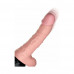 King Cock Plus 6.5 in. Thrusting Cock With Balls Rechargeable Realistic Vibrator Beige