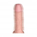King Cock Plus 6.5 in. Thrusting Cock With Balls Rechargeable Realistic Vibrator Beige