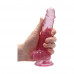 RealRock Crystal Clear Realistic 7 in. Dildo With Balls and Suction Cup Pink RealRock Crystal Clear Realistic 7 in. Dildo With Balls and Suction Cup Pink