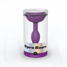 Love to Love Open Roses Silicone Anal Plug Purple Rain Small Love to Love Open Roses Silicone Anal Plug Purple Rain Small