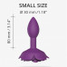 Love to Love Open Roses Silicone Anal Plug Purple Rain Small