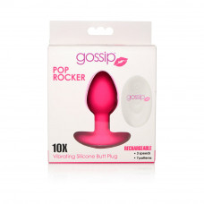 Curve Toys Gossip Pop Rocker Rechargeable Remote-Controlled Silicone Vibrating Anal Plug Magenta Curve Toys Gossip Pop Rocker Rechargeable Remote-Controlled Silicone Vibrating Anal Plug Magenta