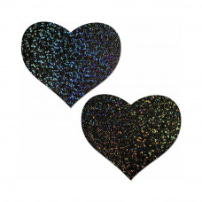 Pastease Love: Black Glitter Hearts Pasties Pastease Love: Black Glitter Hearts Pasties