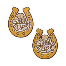 Pastease Giddy Up Sparkling Horseshoe Golden Nipple Covers Pastease Giddy Up Sparkling Horseshoe Golden Nipple Covers
