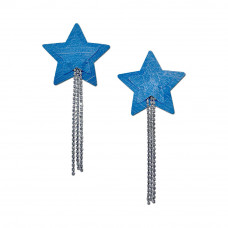 Pastease Tassel Pasties: Denim Star Pastease with Long Rhinestone Tassel Pastease Tassel Pasties: Denim Star Pastease with Long Rhinestone Tassel