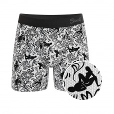 Shinesty The Racy & Lacy Provocative Lace Ball Hammock Pouch Underwear with Fly XL