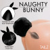 Tailz Fluffy Bunny Tail Silicone Plug Black