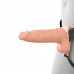 Fantasy X-Tensions Elite Vibrating Hollow Silicone Strap-On 6 in. Light