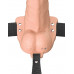 Fantasy X-Tensions Elite Vibrating Hollow Silicone Strap-On 7 in. Light
