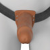 Fantasy X-Tensions Elite Vibrating Hollow Silicone Strap-On 8 in. Brown Fantasy X-Tensions Elite Vibrating Hollow Silicone Strap-On 8 in. Brown