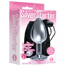 The 9'S The Silver Starter Bejeweled Stainless Steel Plug