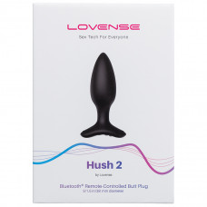 Lovense Hush 2 Remote Control Butt Plug 1.5 Inch