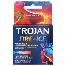 Trojan Pleasures Fire & Ice Condoms (3 Pack)